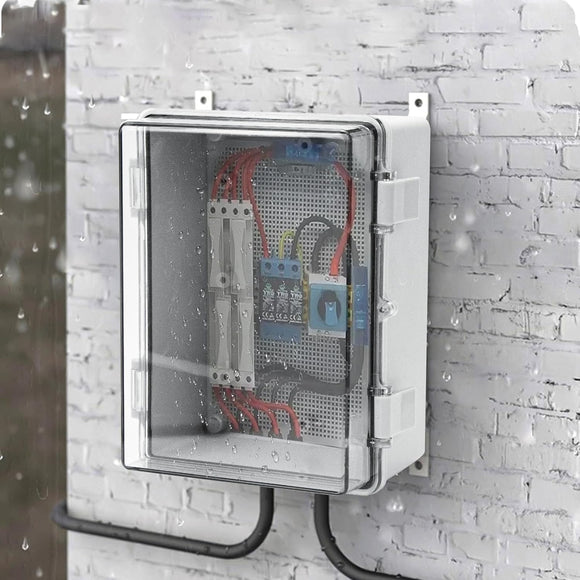 Wasserdichte Anschlussdose IP65 Aufputz Verteilerkasten ABS Kabelbox mit Schloss