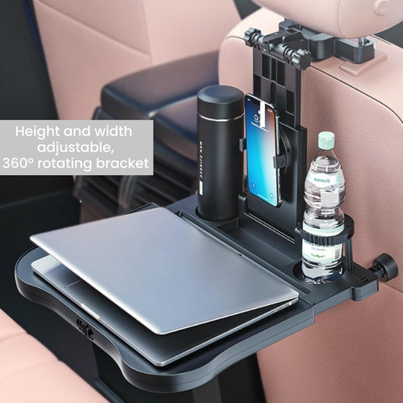 Reisetisch Auto für Rücksitz Klapptisch Handyhalter Getränkehalter Klappbar
