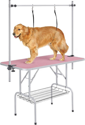 Hund Trimmtisch Schertisch Hundepflegetisch mit Unterkorb Hundefriseurtisch