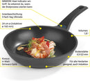N8WERK Aluguss-Pfanne Midnight Edition 24 cm mit Farbwechsel-Temperaturanzeige-3