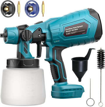 Kabelloses Farbsprühsystem Kompatibel mit Makita 18V Akku Farbsprüher 1000ml
