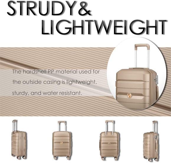Sea choice Hartschalenkoffer Set 4 Teilig S/M/L/XL Reisekoffer mit TSA Schloss