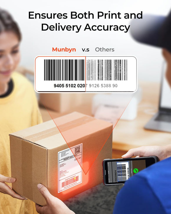 MUNBYN Bluetooth Etikettendrucker Label Printer 4x6 Labeldrucker Thermodrucker