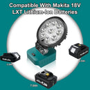 Akku Strahler LED Arbeitsleuchte 18V Kabellos Flutlicht kompatibel mit Makita-2