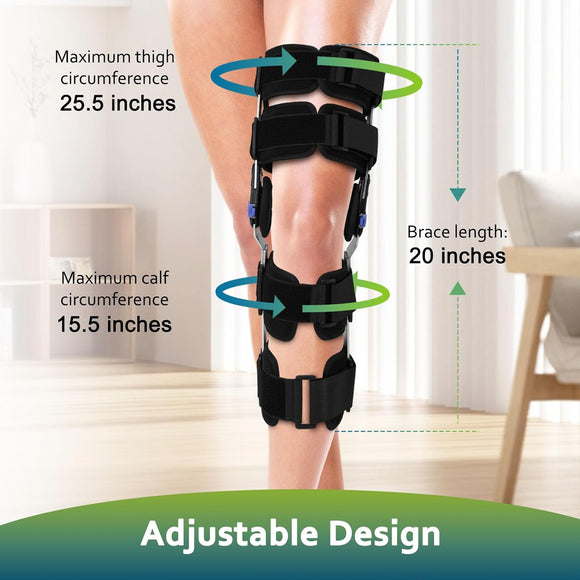 Kniebandage Knieorthese Scharniergelenk Sport Kniestütze Schoner Verstellbar