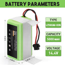 5000mAh Ersatzakku für Eufy RoboVac 14,4V Li-ion Akku-2