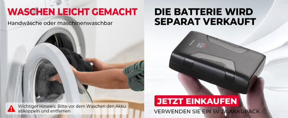 KEMIMOTO Beheizbare Weste für Damen 3 Heizstufen Motorrad Outdoor Camping
