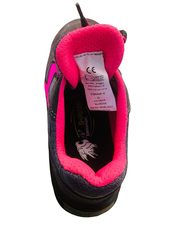 U-POWER Unisex Verok S1PS FO SR Sicherheitsschuhe Pink Rose Größe 38