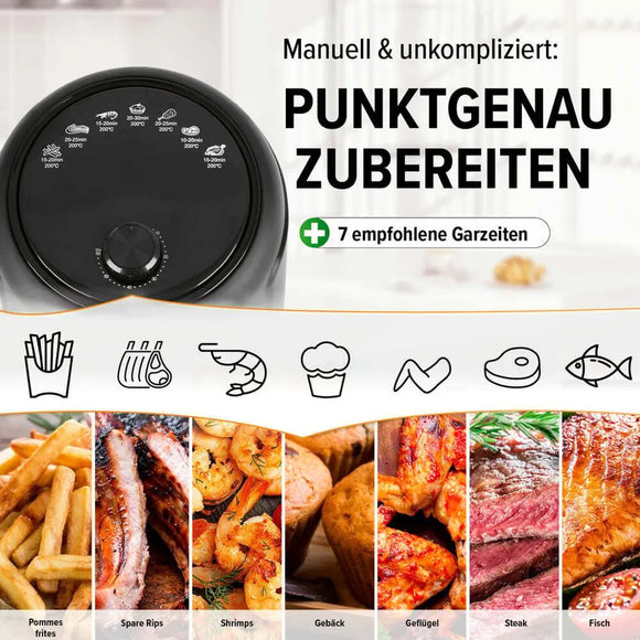 GourmetMAXX Heißluftfritteuse 2,3L Heißluft Ofen