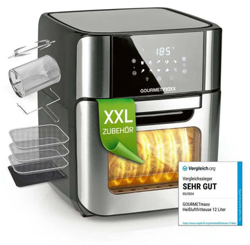 GOURMETmaxx Heißluftfritteuse Airfryer XXL 12L