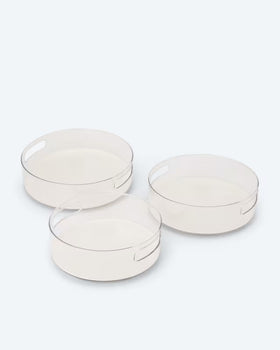Kaufen weiss Schrankkarussell 3tlg. Rund Drehbarer Organizer Küchenschrank 360° Regal Vorrat
