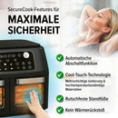 MAXXMEE Heißluftfritteuse XXL Doppelkorb Doppelkammer 11L-8