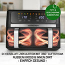 GOURMETmaxx Heißluftfritteuse AirGenius XXL 10L-7
