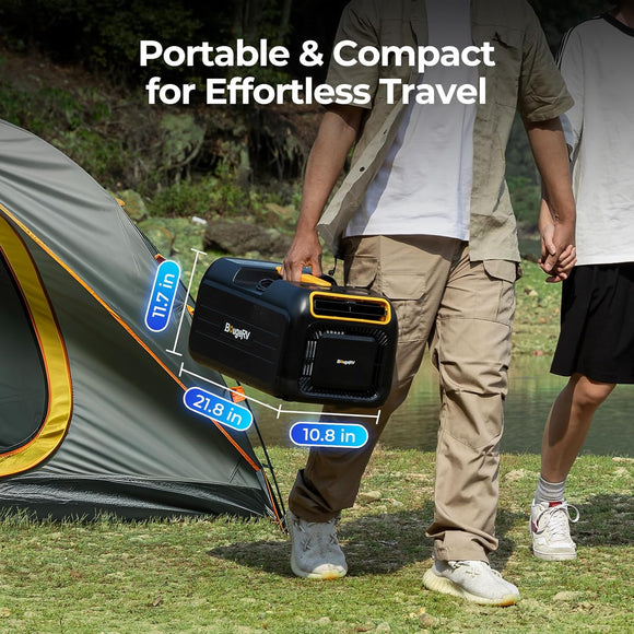 BougeRV Mobile Klimaanlage 3500 BTU 5in1 Camping Zelt 240V Klimagerät mit Griff