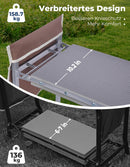 Kniebank für Gartenarbeit klappbar Gartenhocker bis 159kg Kniepolster 2 Taschen-6