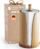 Exitoso Küchenrollenhalter Stehend Bambus Küchenpapier Rollenhalter-1