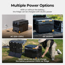 BougeRV CRD2 Kompressor Kühlbox 49L mit Gefrierfach Doppeltür Reise Camping Auto-4