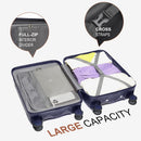 Sea choice Hartschalen Trolley Koffer Set 5tlg Reisekoffer mit TSA Schloss Beige-8