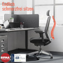 Yaasa Pro Bürostuhl Ergonomisch mit Kopfstütze Schreibtisch 3D Flex Schwarz-3