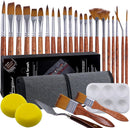 Pinselset 29 Teile Malen Acrylfarben Künstlerpinsel Körperbemalung Acryl Aquarell-1