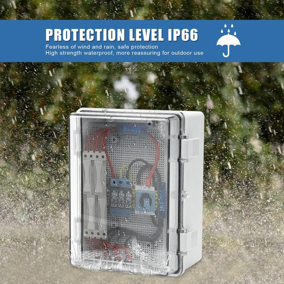 Wasserdichte Anschlussdose IP65 Aufputz Verteilerkasten ABS Kabelbox mit Schloss