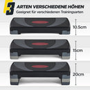 Steppbrett Fitness Sport Aerobic Stepper 3 Stufen Höhenverstellbar Rutschfest-3