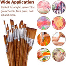 Pinselset 29 Teile Malen Acrylfarben Künstlerpinsel Körperbemalung Acryl Aquarell-5