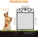XXL Beetzaun aus Metall 5-teilig Gartenzaun Beetumrandung 110cm hoch Schwarz-6