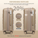 Sea choice Hartschalenkoffer Set 4 Teilig S/M/L/XL Reisekoffer mit TSA Schloss-3