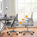 Yaheetech Bürostuhl Schreibtischstuhl Klappbare Armlehnen Drehstuhl Ergonomisch-3