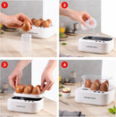 GOURMETmaxx Sprechender Eierkocher für 6 Eier mit Eierstecher und Messbecher-3