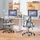 Yaheetech Bürostuhl Schreibtischstuhl Klappbare Armlehnen Drehstuhl Ergonomisch-2