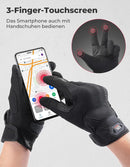 Motorrad Handschuhe Herren PU-Schaum Motorradhandschuhe Touchscreen Anti-Rutsch-3
