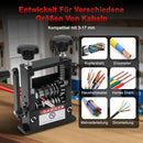 Kabelabisoliermaschine Abisolierer Manuell 6 Kanäle und 5 Klingen für 1-17 mm-8