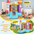 Hüpfburg Springburg für Kinder mit Rutsche 270 x 180 cm mit Gebläse Party Feier-2