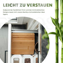 Exitoso Bambus Schneidebrett 6er Set Frühstücksbrett Holz Küchenbrett 22x14 cm-3