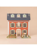ROBUD 3 in 1 Puppenhaus aus Holz für Kinder mit Zubehör Möbel Geschenk-6