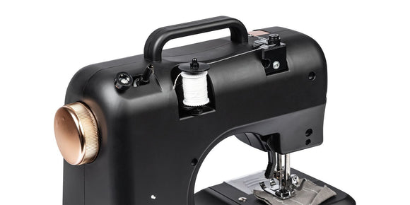 EASYmaxx Kompakt-Nähmaschine mit 12 Sticharten eingebautes Nählicht Zubehör