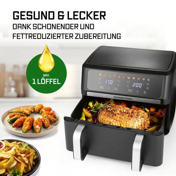 GOURMETmaxx Heißluftfritteuse AirGenius XXL 10L