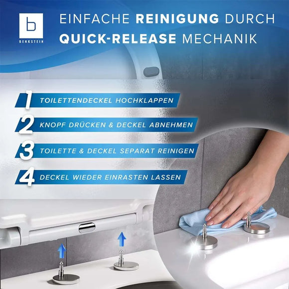 Benkstein Toilettensitz WC Sitz Deckel D-Form