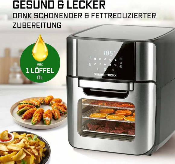 GOURMETmaxx Heißluftfritteuse Airfryer XXL 12L