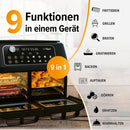 MAXXMEE Heißluftfritteuse XXL Doppelkorb Doppelkammer 11L-9