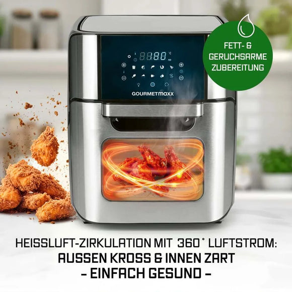 GOURMETmaxx Heißluftfritteuse Airfryer XXL 12L