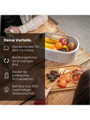 eazyum. Premium Design Brotkasten mit nachhaltigem Bambus-Deckel inkl. Brotsack-4