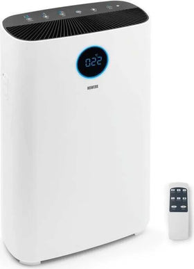 N8WERK Luftreiniger Klein HEPA Filter Ionisator Aktivkohle UV-Licht Pollenfilter