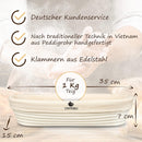 Exitoso Gärkörbchen Oval 35cm Peddigrohr Gärkorb für Brot Beige-3