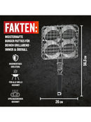 LANDMANN Pure Edelstahl Grillbräter Für 4 Hamburger Patties und Frikadellen-5