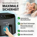 GOURMETmaxx Heißluftfritteuse Doppelkammer 7L-8