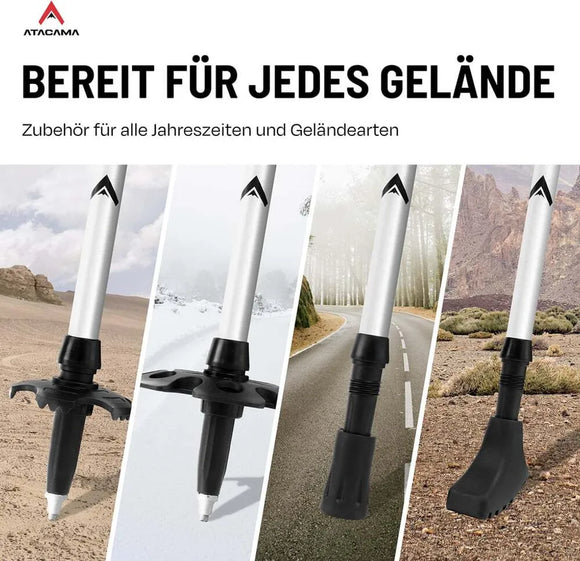 Wanderstöcke faltbar Carbon Aluminium Trekking