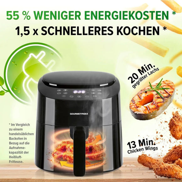 GOURMETmaxx Heißluftfritteuse 4,5L Airfryer 1400W